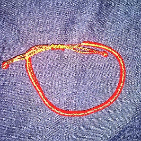 Other - Handmade red woven bracelet